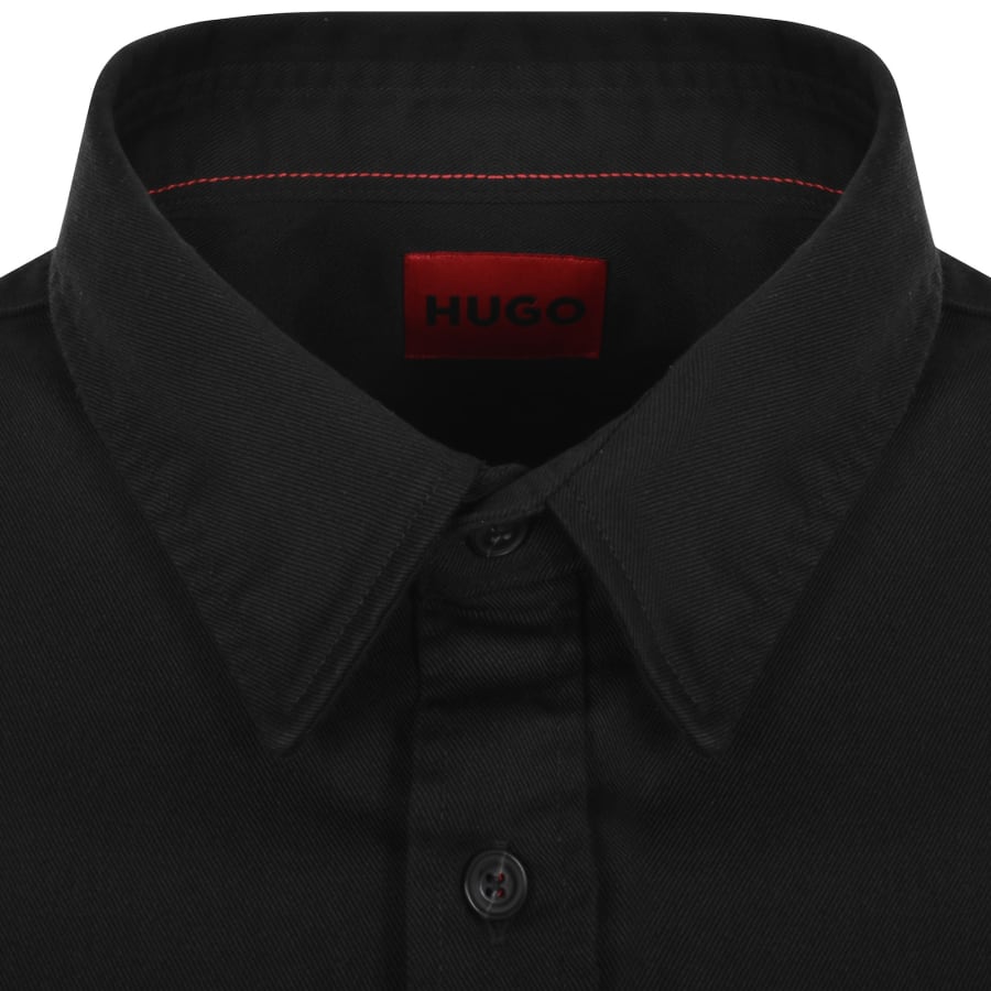 HUGO Long Sleeved Egrin Shirt Black Mainline Menswear Canada